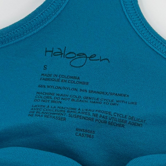 Halogen Top Women Small NEW Teal Camisole Spaghetti Strap Sleeveless 90s Y2K - Picture 5 of 9